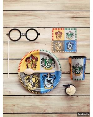 8 grandes assiettes Maison de Poudlard - Harry Potter