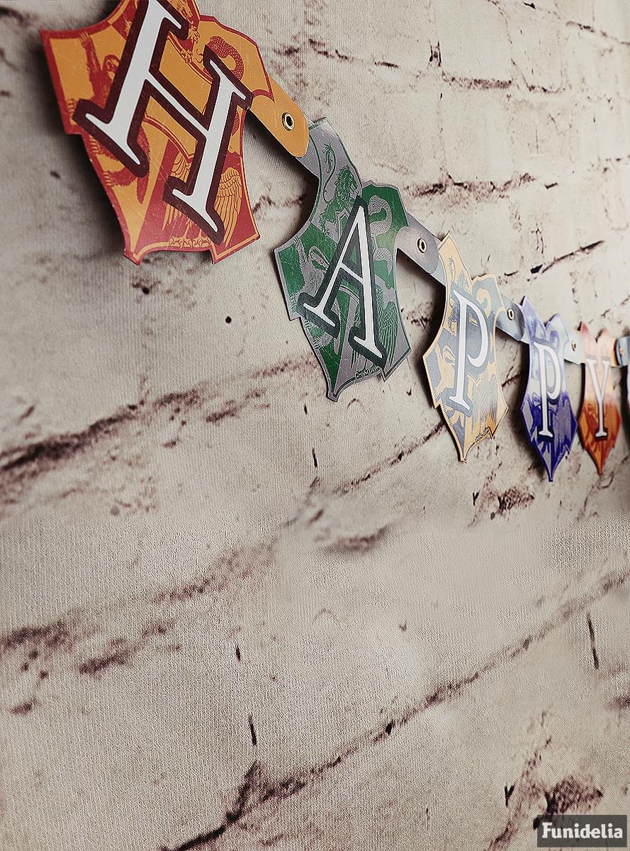 Happy Birthday Hogwarts Häuser Girlande - Harry Potter | Funidelia
