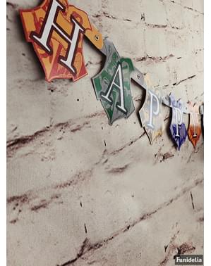 קישוט קיר יום הולדת שמח הארי פוטר - Hogwarts Houses