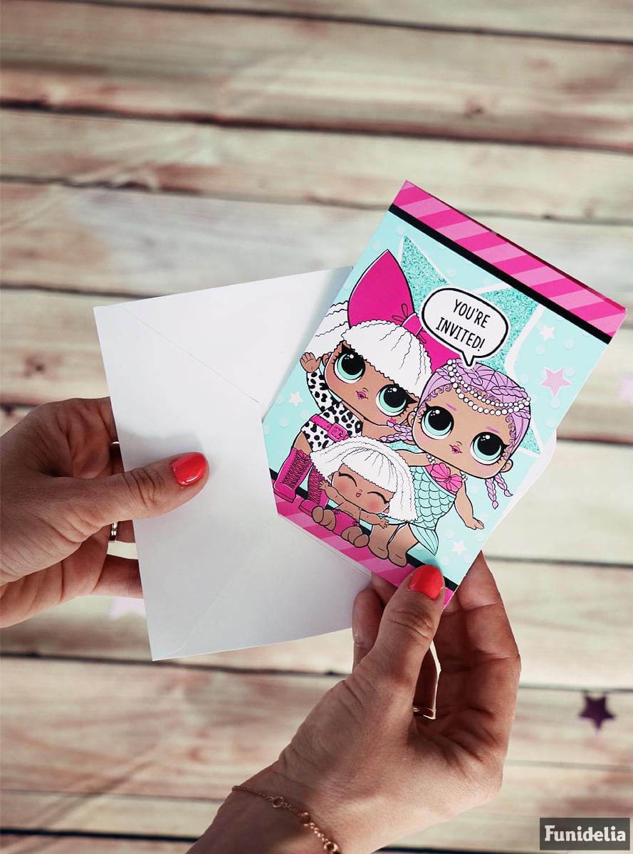 8 LOL Surprise invitations - LOL Friends