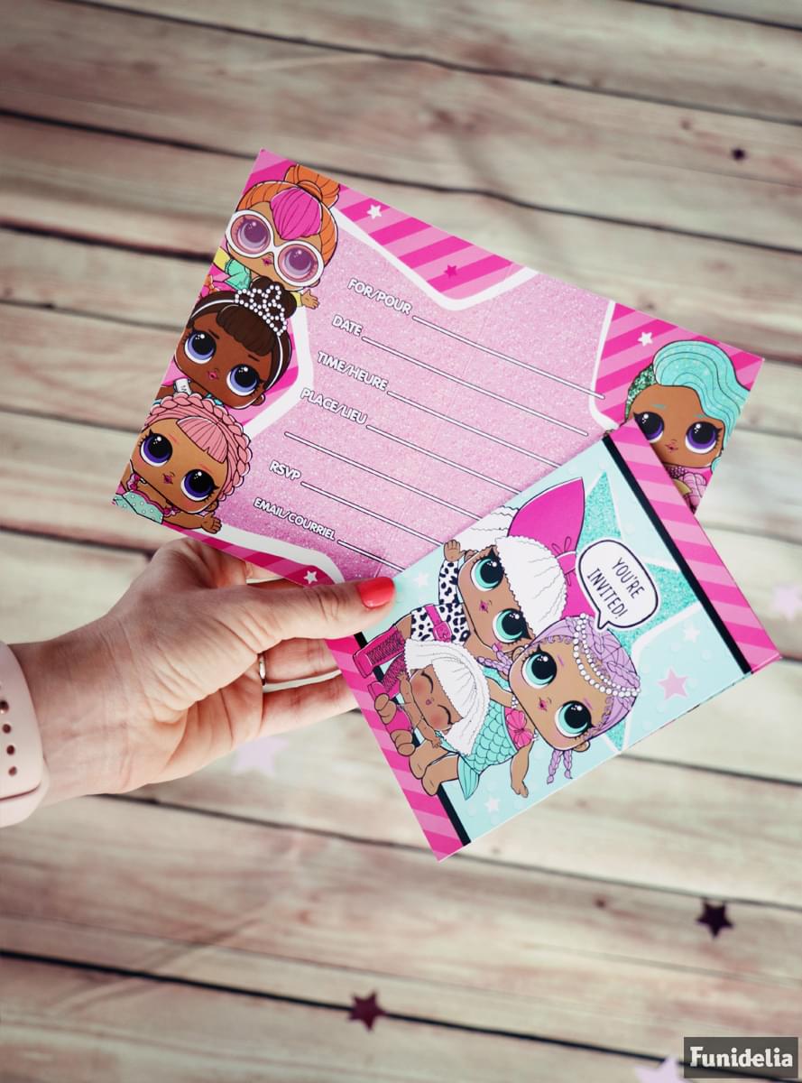 8 invitaciones LOL Surprise - LOL Friends