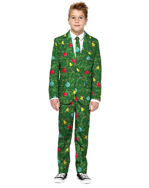 Oblek Vánoční s vánočními stromky pro děti - Suitmeister