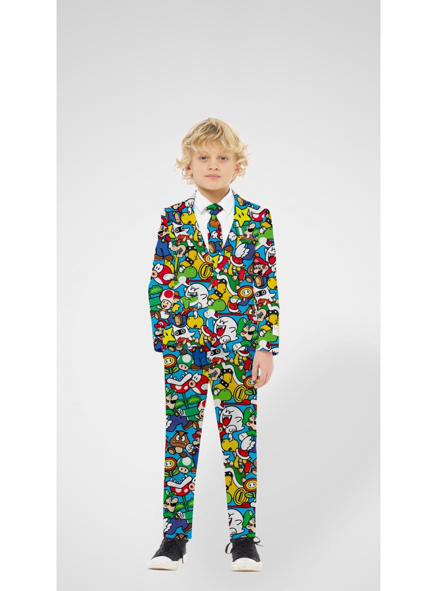 חליפת Mario Bros Opposuits סופר עבור בני נוער