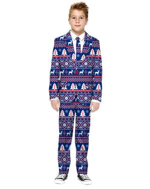 Синій Різдвяний костюм для дітей - Opposuits