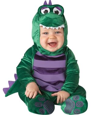 Fato de dinossauro amoroso para bebé