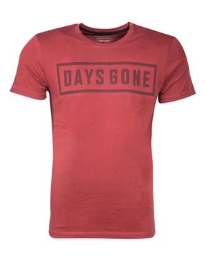 T-shirt Days Gone rouge homme