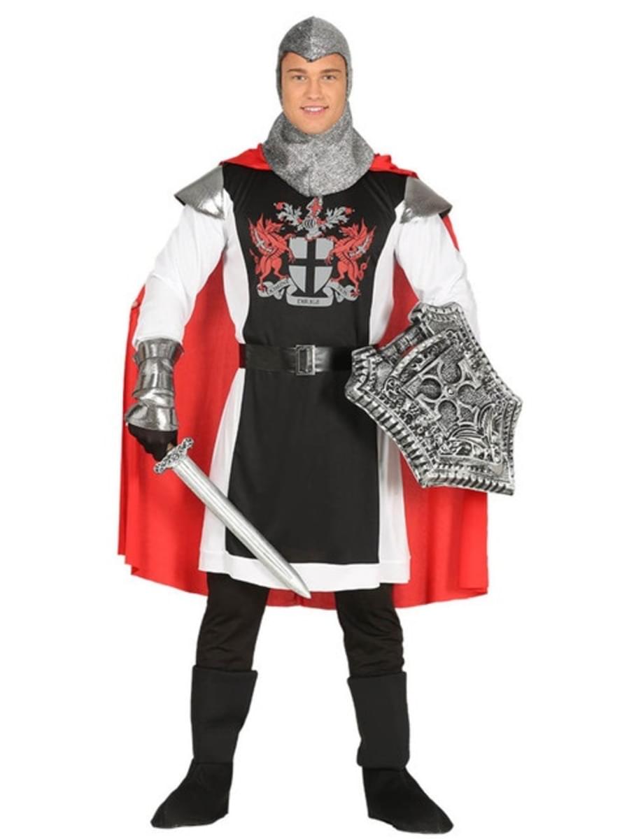 Middelalder drage ridder kostume til mænd