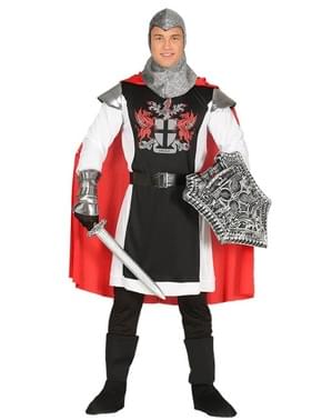 Middelalder drageridder kostyme for menn