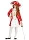 Costume da moschettiere rosso per bambina