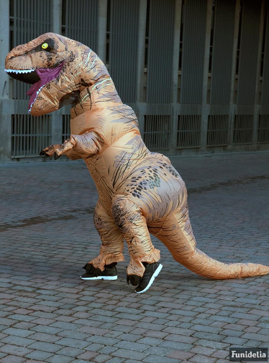 Disfraz de dinosaurio T-Rex inflable para adulto - Jurassic World