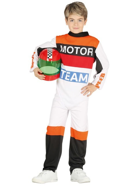 Disfraz de piloto de motociclismo infantil