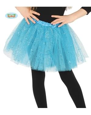 Çocuklar için mavi glitter tutu