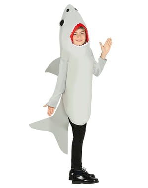 Witte haai kostuum voor kinderen