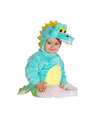 Bebekler için mavi timsah kostümü