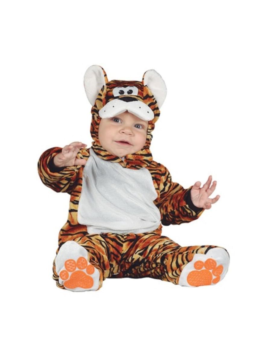 Bedårende oransje tiger kostyme til babyer