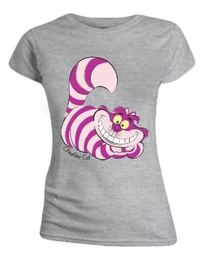 T-shirt de Gato de Cheshire para mulher - Alice no País das Maravilhas