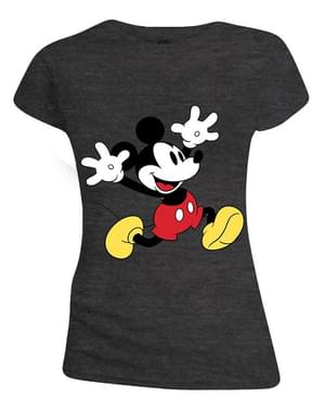 T-shirt de Mickey Mouse cinzenta para mulher - Disney
