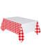 Red and White plaid tablecloth