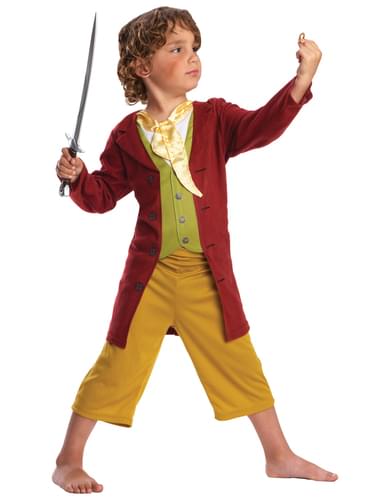Fato de Bilbo Bolseiro d' O Hobbit em caixa para menino