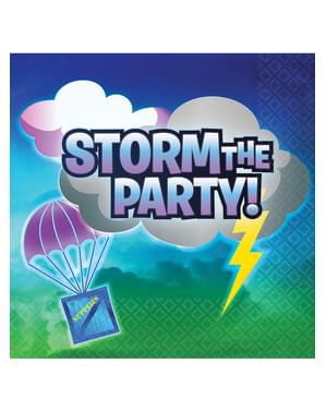 16 guardanapos Fortnite Storm the Party   - Battle Royal