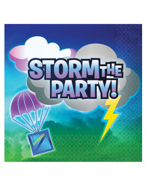 16 פורטנייט Storm The Party Napkins - Battle Royal