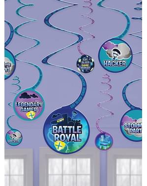 12-delige Fortnite hangende decoratieset - Battle Royal