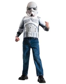 Kit disfraz de Stormtrooper Star Wars musculoso para niño