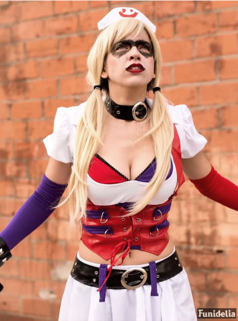 Disfraz de Harley Quinn Arkham Asylum para mujer
