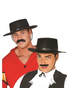 Chapéu cordovês de feltro preto