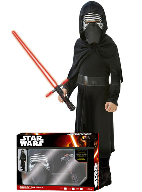 Chlapčenský kostým Kylo Ren, Star Wars Epizóda 7, so svetelným mečom