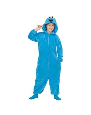Sesame Street Cookie Monster Onesie Costume for Kids