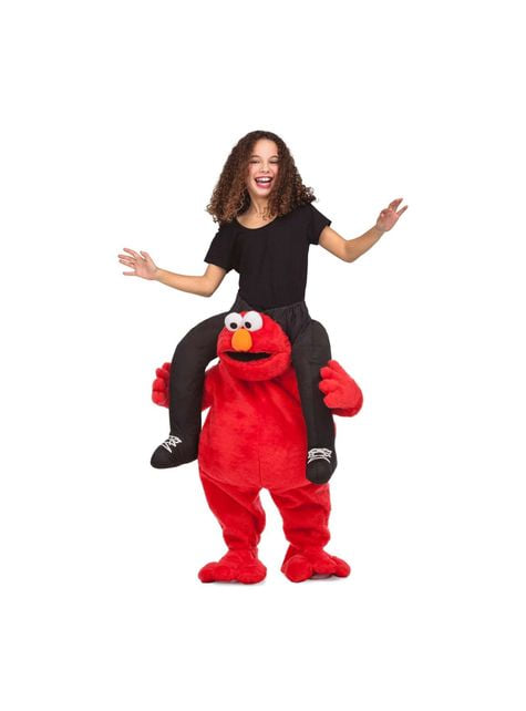 Huckepack Kostüm Elmo Sesamstraße für Kinder
