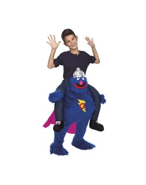 Draag me kostuum Grover Sesamstraat voor kinderen