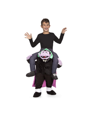 Kjør på Sesame Street Count von Count-kostyme for voksne