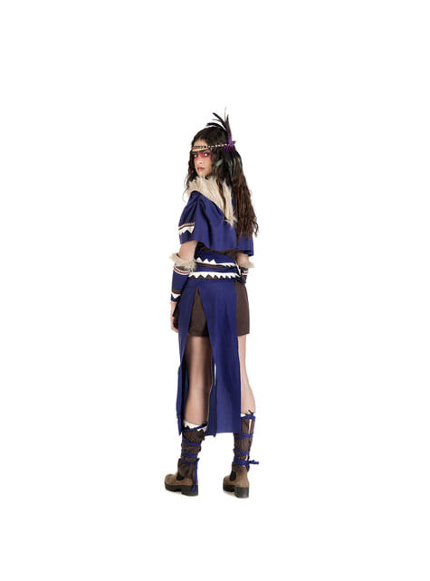 Indianerkriegerin Kostüm für Damen