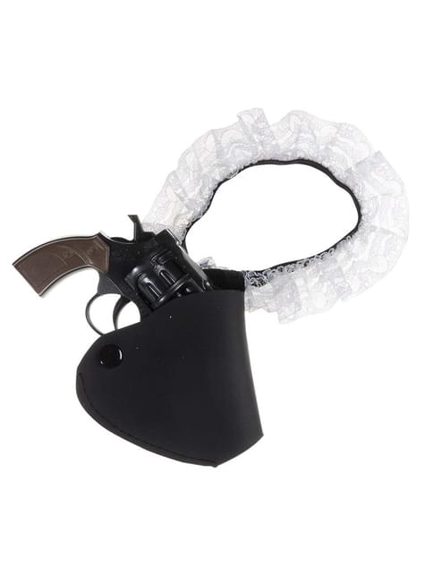 Giarrettiera sexy con pistola da donna
