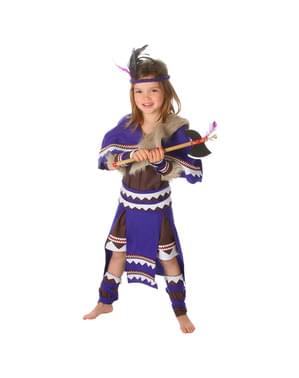 Costum de indiancă războinică pentru fată