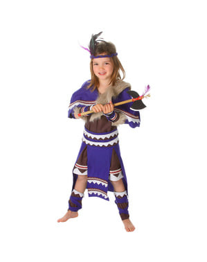 女の子用インディアンの戦士衣装