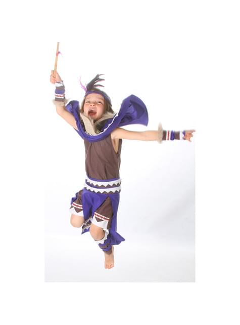 Indianerkriegerin Kostüm für Mädchen - mädchen