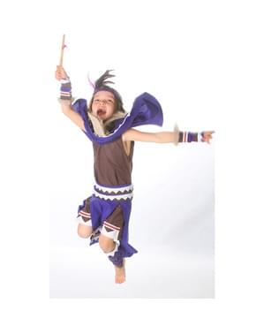 女の子用インディアンの戦士衣装