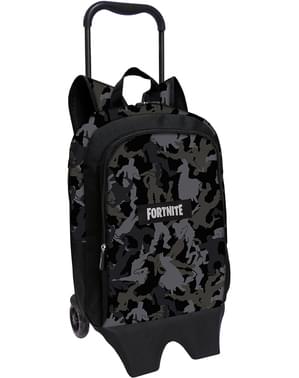 Mochila com rodas de Fortnite preta