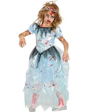 Çocuklar için gece yarısı kostüm zombi prenses