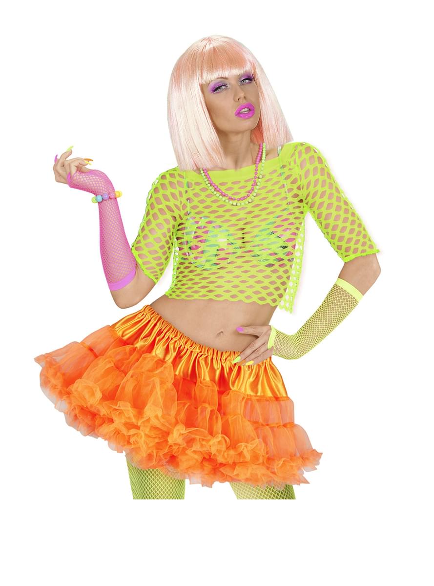 Tutú naranja neón mujer