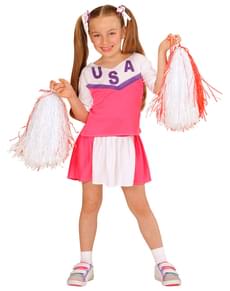 Amerikansk Cheerleader Kostyme Jente