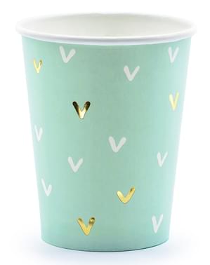 6 gröna muggar - Lama Party