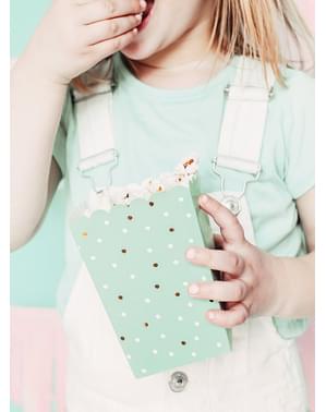 6 popcornaskar med kaktus - Llama Party