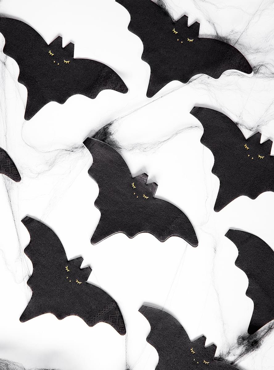 20 Bat Cocktail Napkins (16 cm)