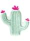 6 platos de cactus (23 cm) - Llama Party