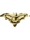 6 Fledermaus Pappteller gold (37 cm)