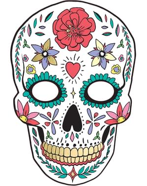 Careta de Catrina blanca - Día de los muertos